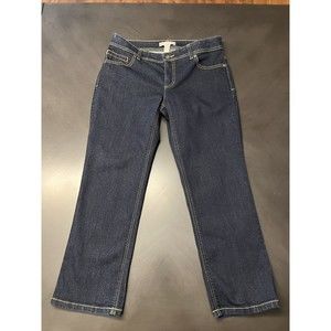Chico’s size 0 crop dark wash